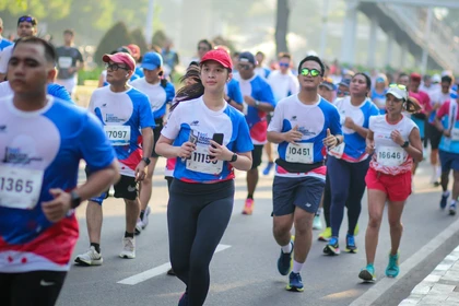Runners at the Andaman marathon